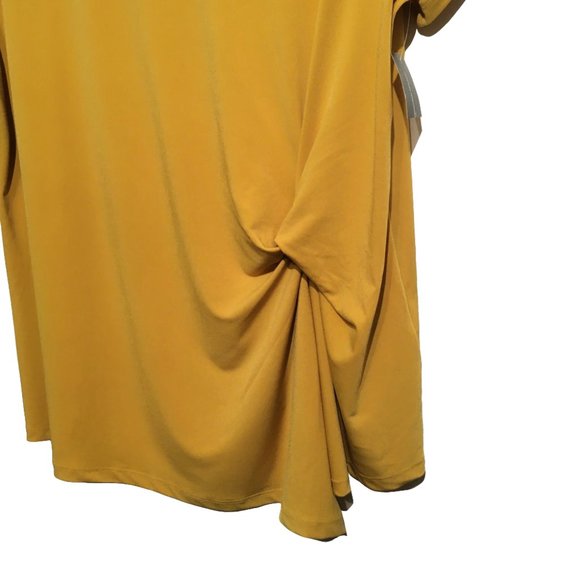 INC Plus Size Twisted Asymmetric Yellow Gold 1X - Picture 4 of 4